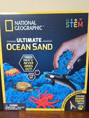 NEW National Geographic Ultimate Ocean Sand STEM Kit With SHARK TOOTH